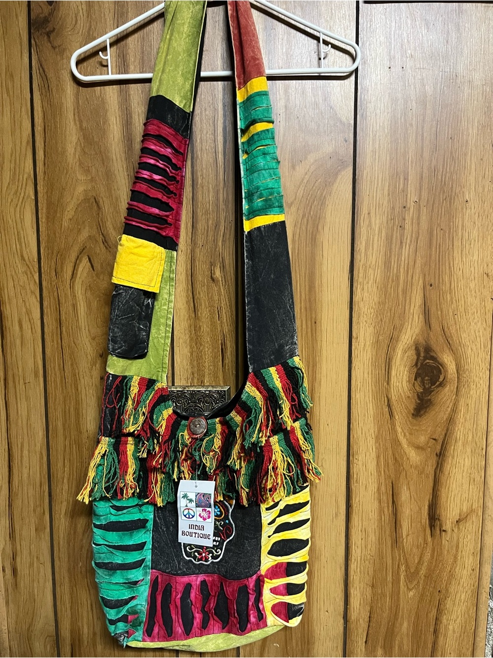 Bohemian Multi-Color Fringe Crossbody Bag